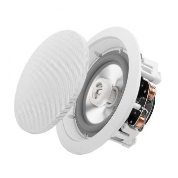 6.5" Outdoor In-Ceiling Speaker Pair 150W, Weather Resistant for High Moisture Applications